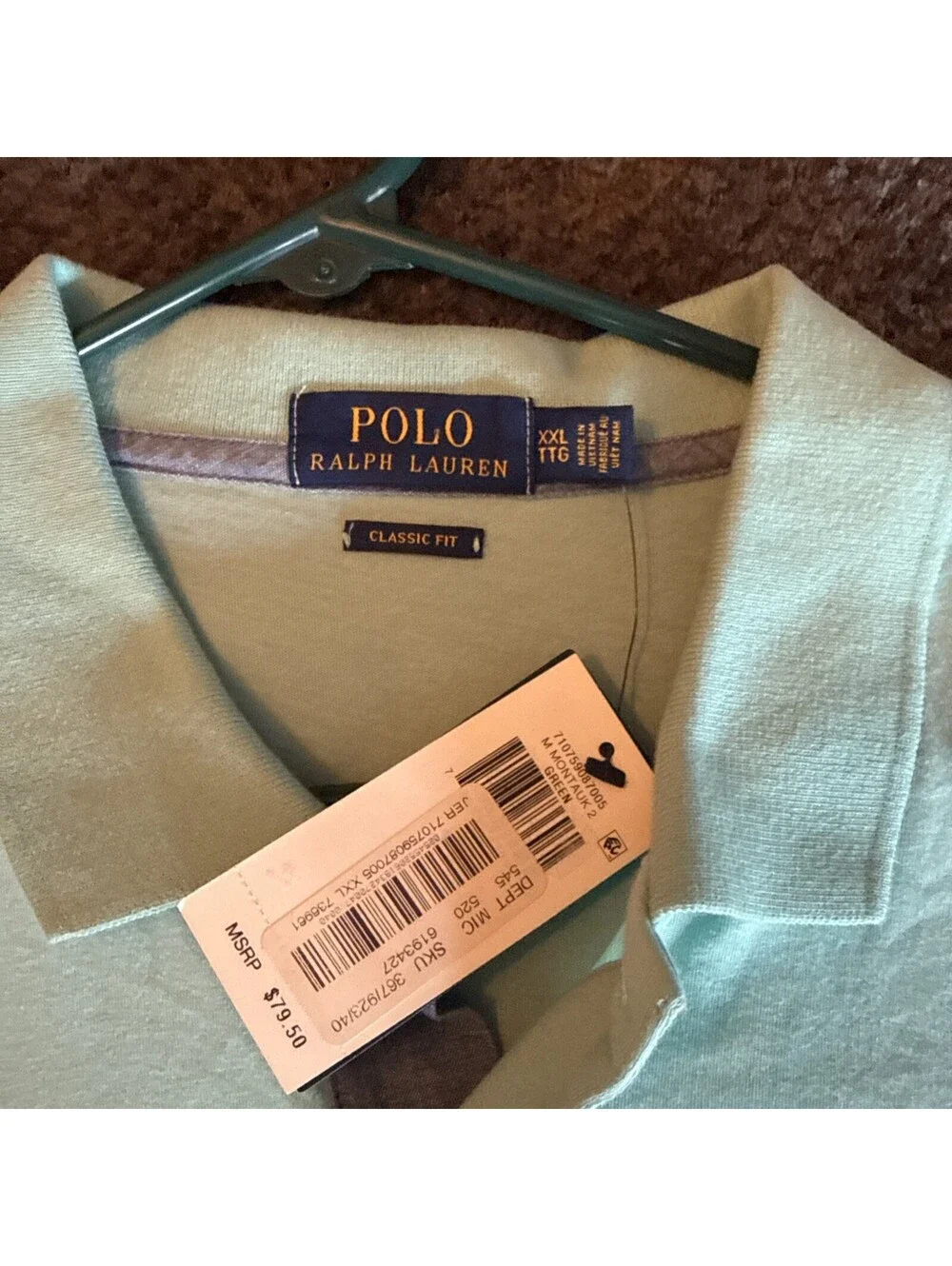 Polo Ralph Lauren Men’s Montauk 2 Polo Shirt XXL Green NWT Classic Fit